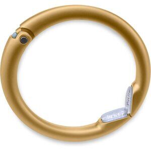 Women's Bag Hanger Ring That Opens Into a Hook Closes Automatically Matte Gold